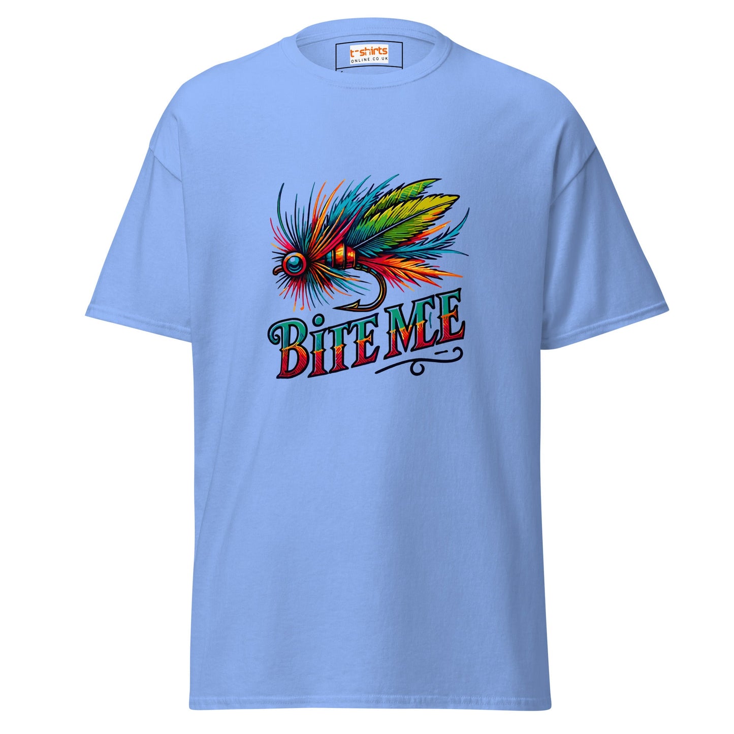 Bite Me | Fishing T-Shirt - Carolina Blue - T-Shirts Online