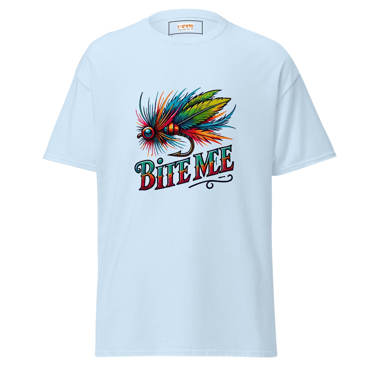 Bite Me | Fishing T-Shirt - Light Blue - T-Shirts Online