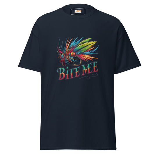Bite Me | Fishing T-Shirt - Navy - T-Shirts Online