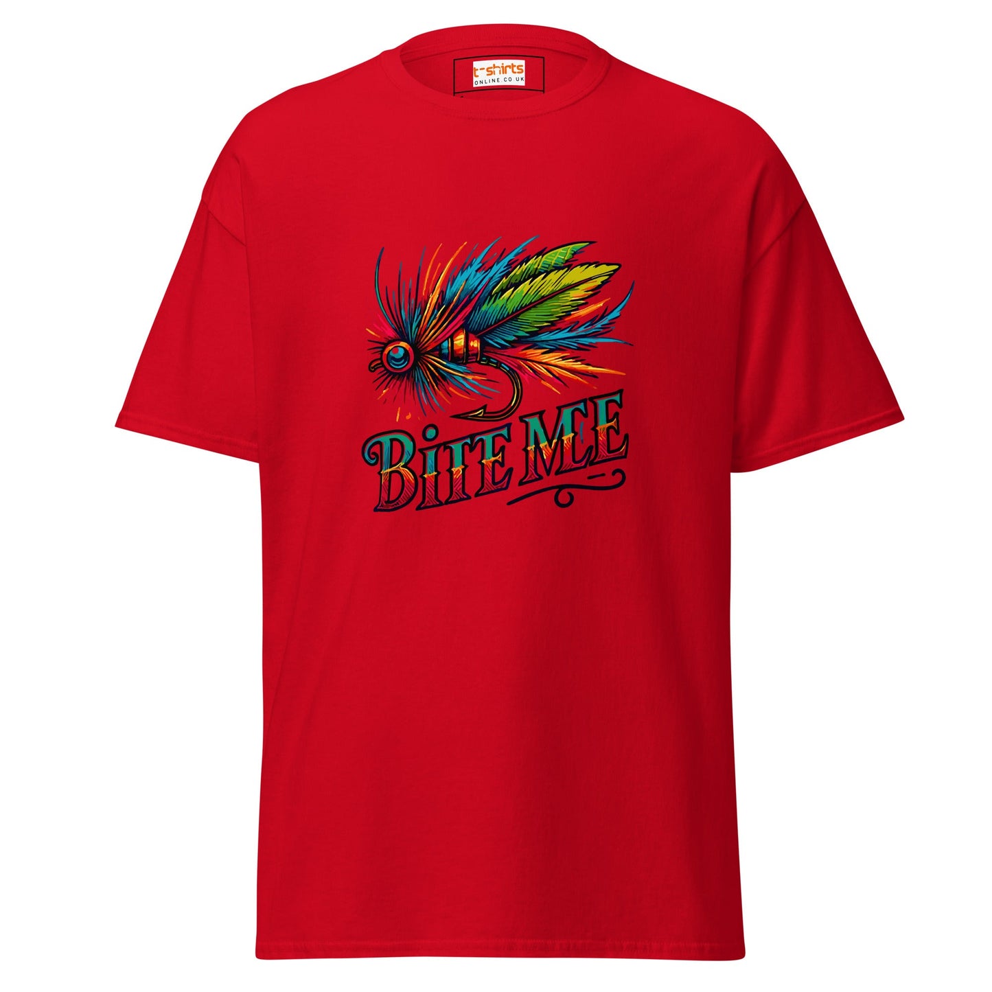 Bite Me | Fishing T-Shirt - Red - T-Shirts Online