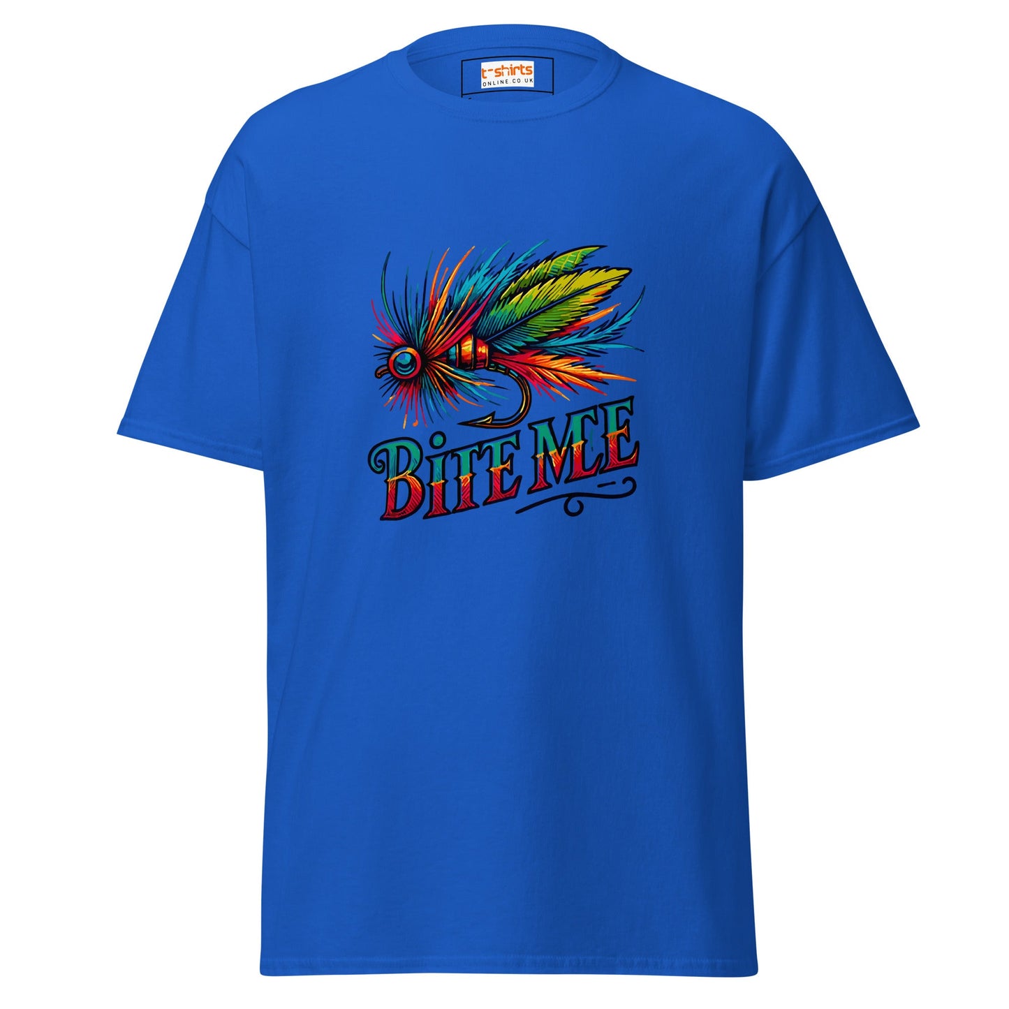 Bite Me | Fishing T-Shirt - Royal - T-Shirts Online