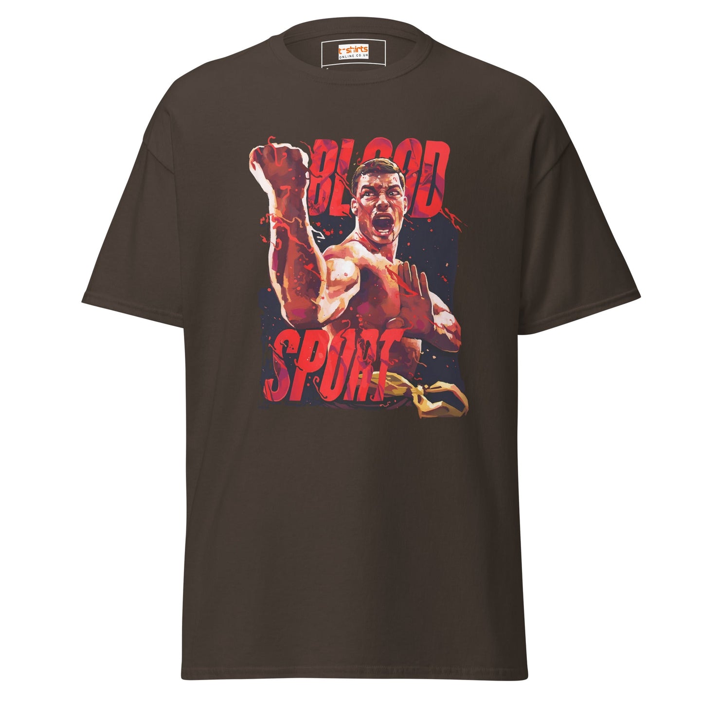 Blood Sport | Movie Art T-Shirt - Dark Chocolate - T-Shirts Online