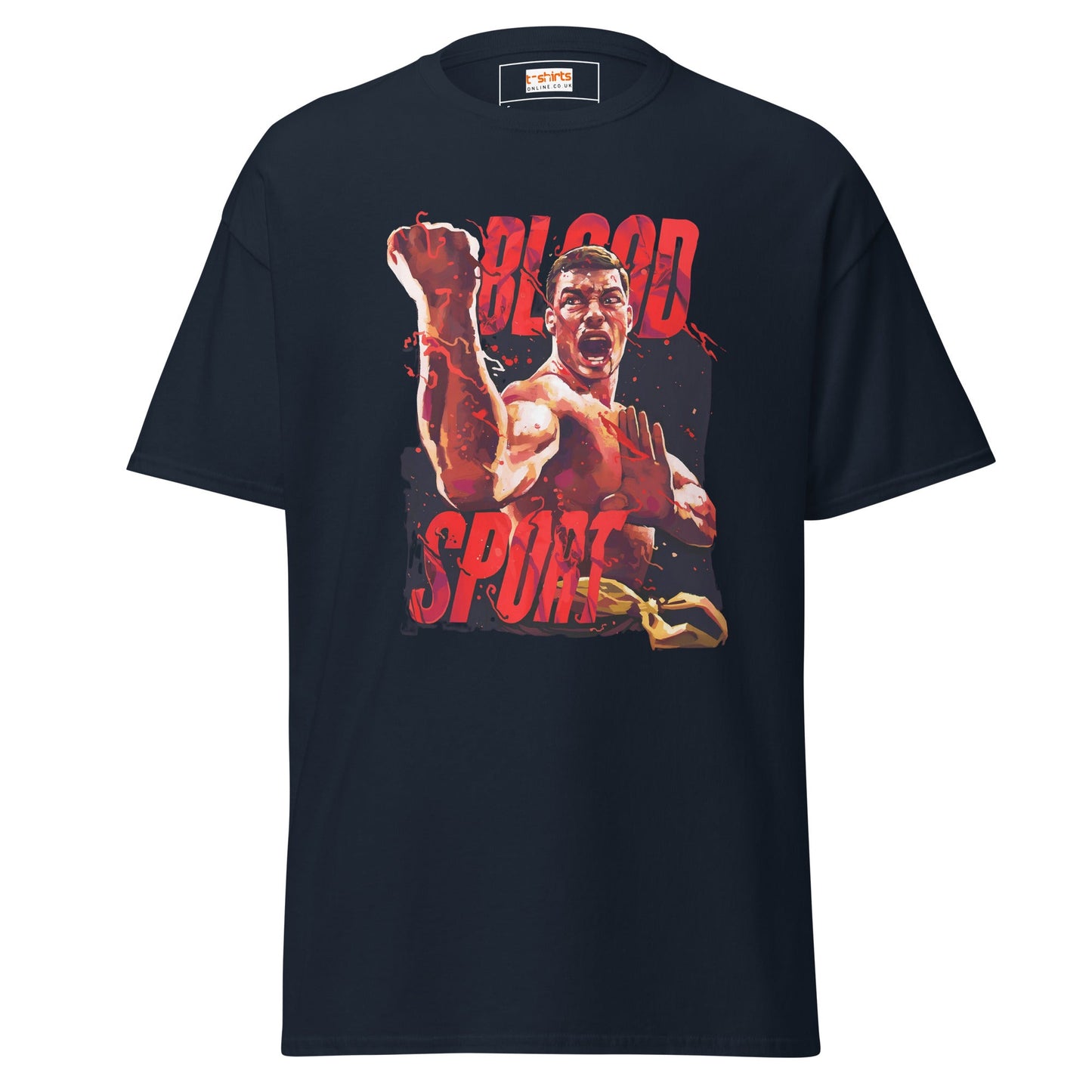 Blood Sport | Movie Art T-Shirt - Navy - T-Shirts Online