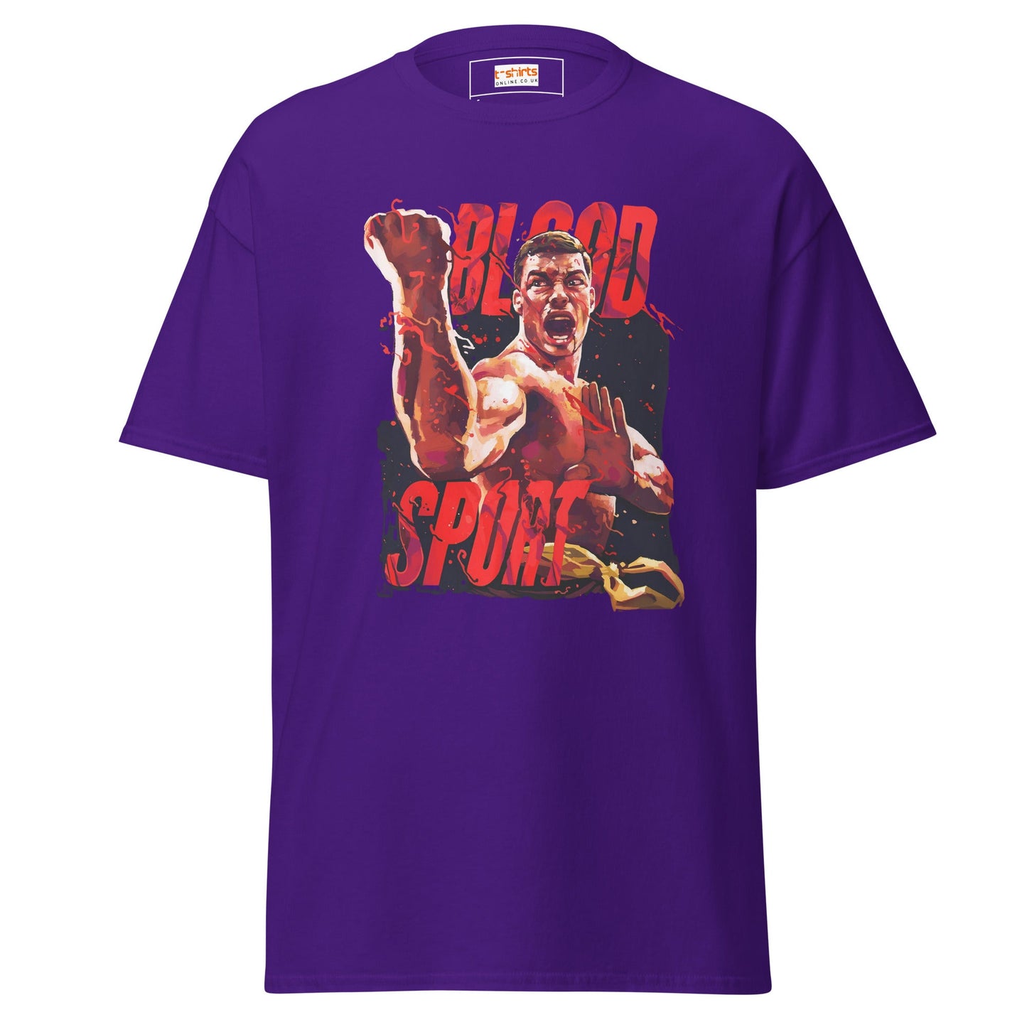 Blood Sport | Movie Art T-Shirt - Purple - T-Shirts Online