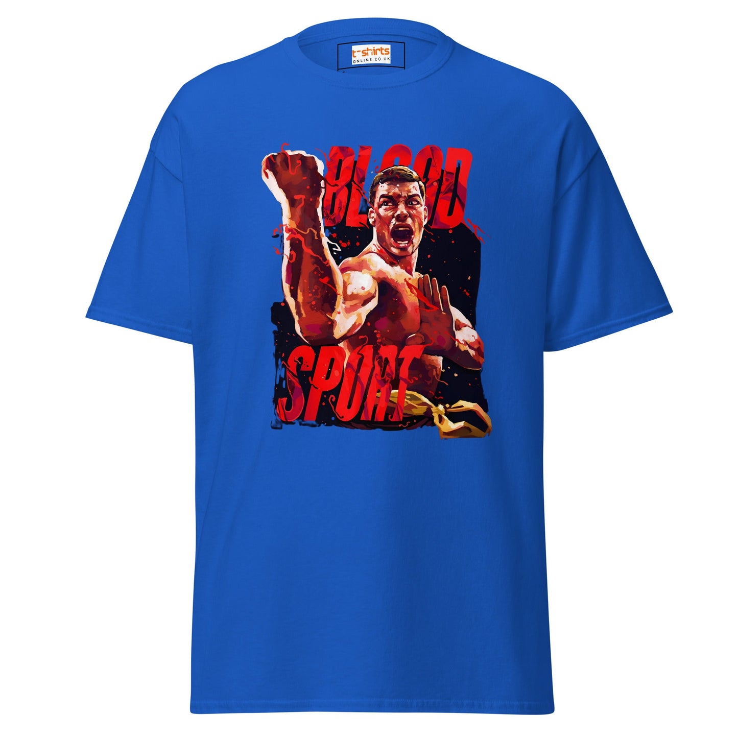 Blood Sport | Movie Art T-Shirt - Royal - T-Shirts Online