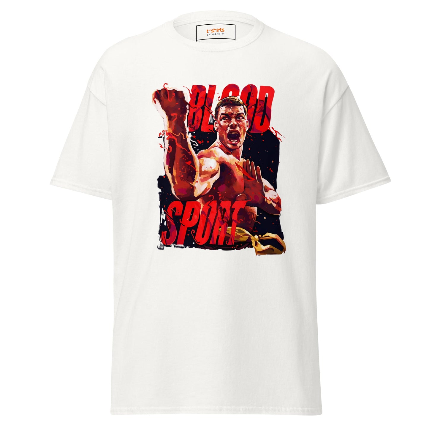 Blood Sport | Movie Art T-Shirt - White - T-Shirts Online