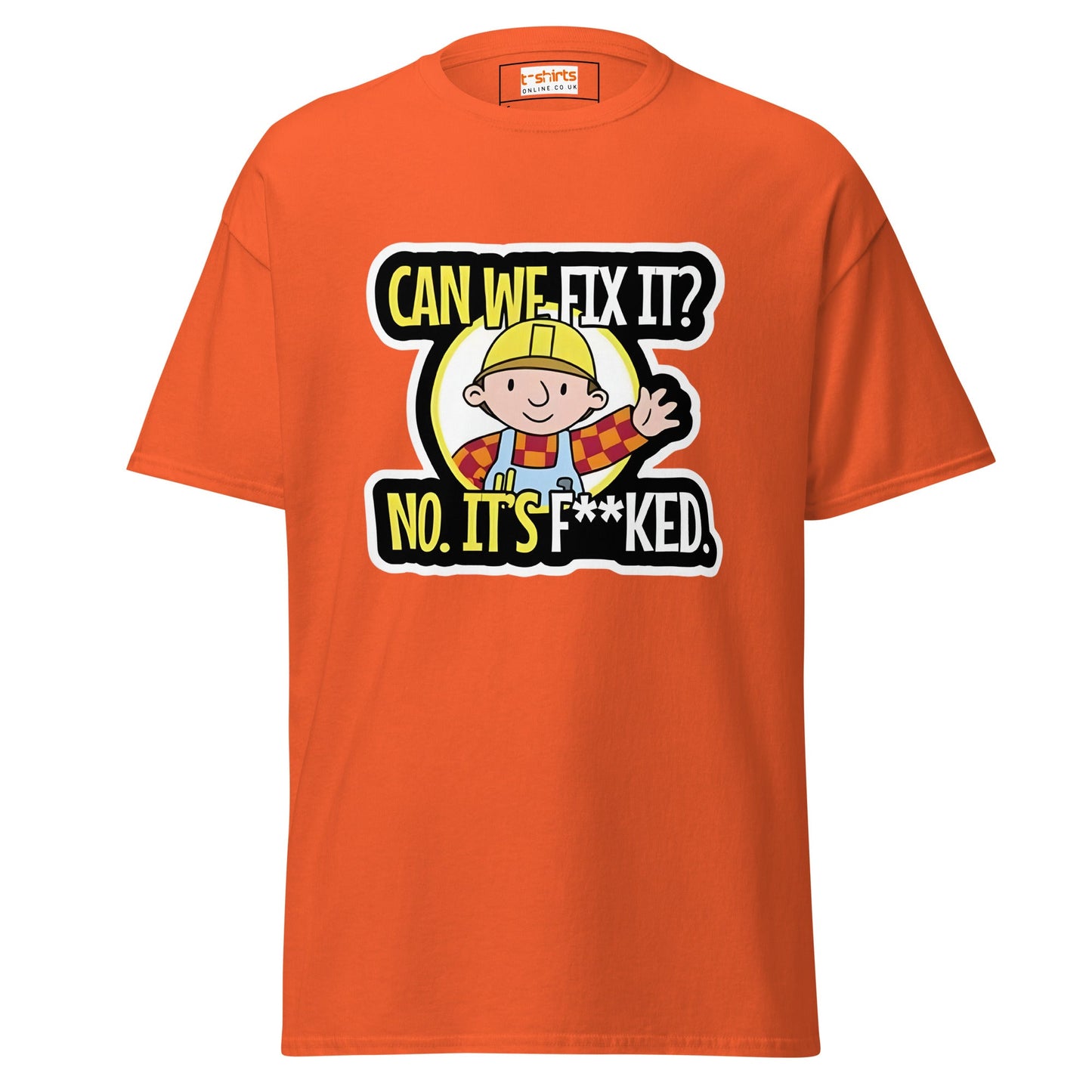 Bob the Builder | Can we Fix it T-Shirt - Orange - T-Shirts Online