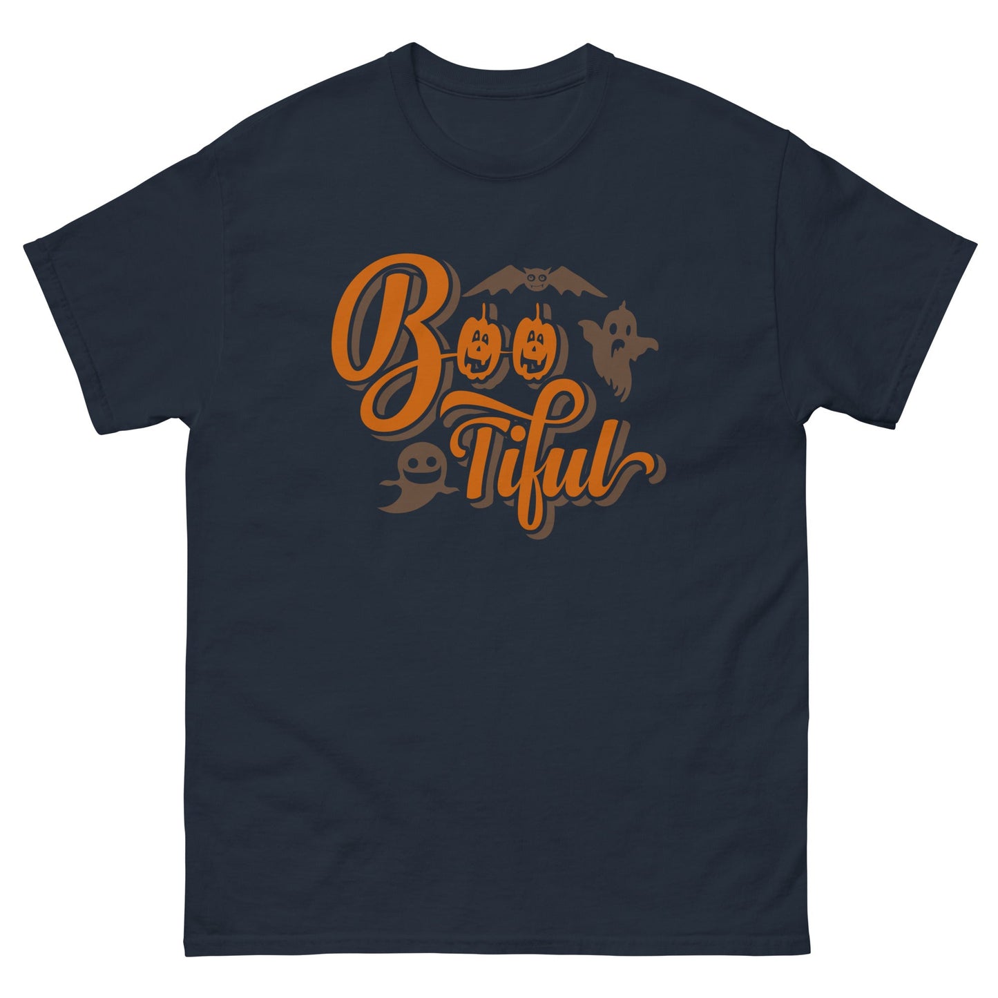 Boo - tiful | Halloween T-Shirt - Navy - T-Shirts Online