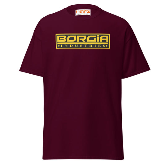 Borgia Industries Logo T-Shirt - Maroon - T-Shirts Online