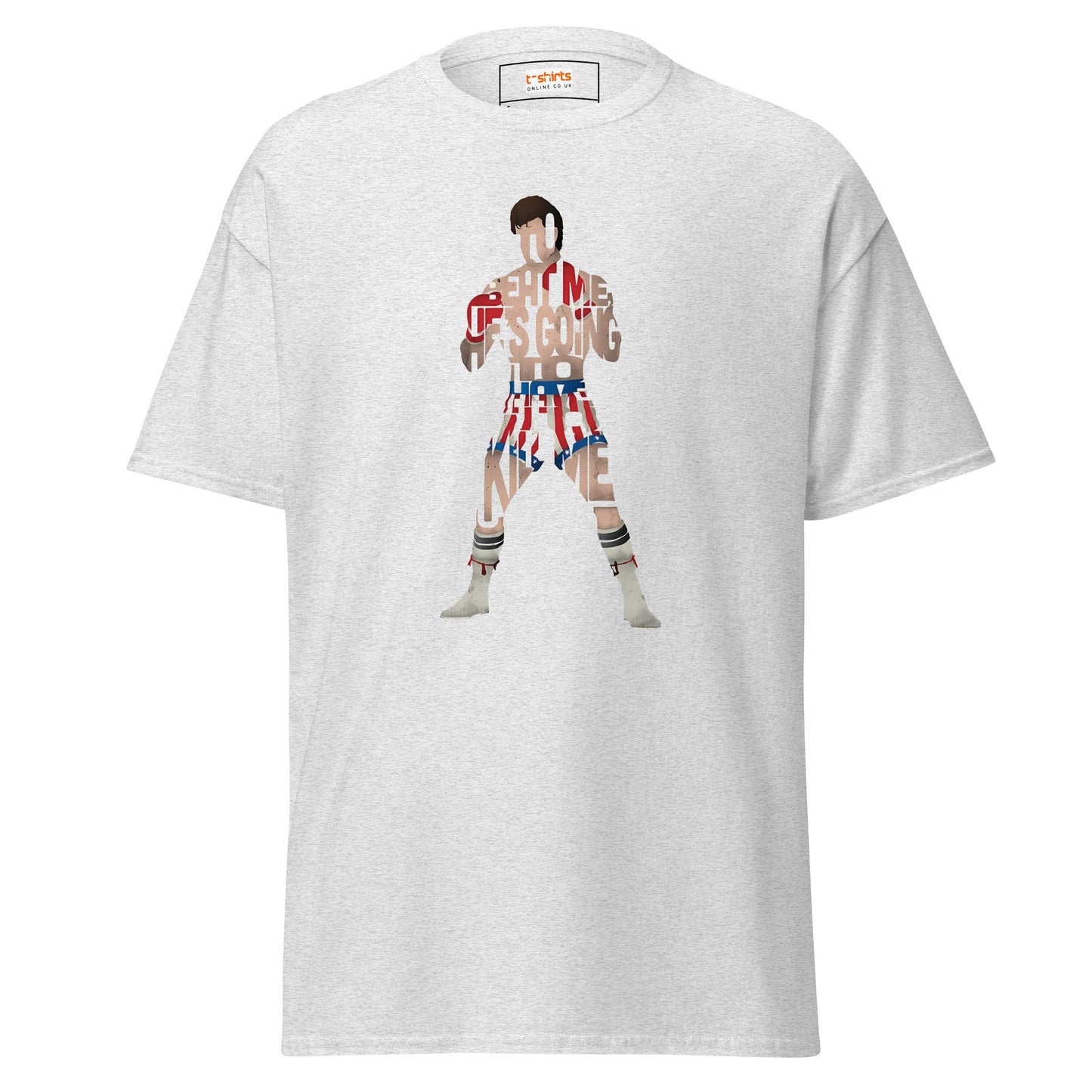Boxing T-Shirt | Graphic Tee - Ash - T-Shirts Online