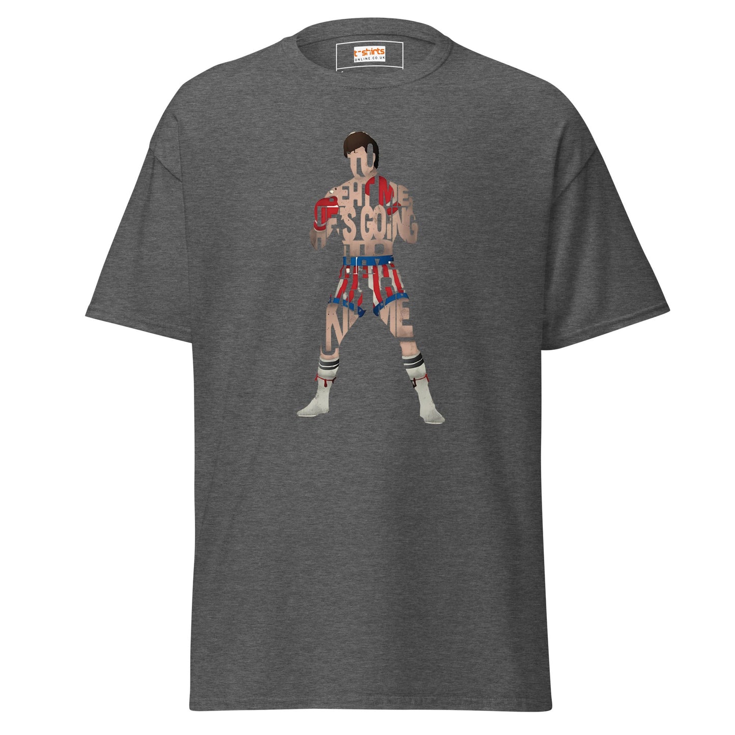 Boxing T-Shirt | Graphic Tee - Dark Heather - T-Shirts Online