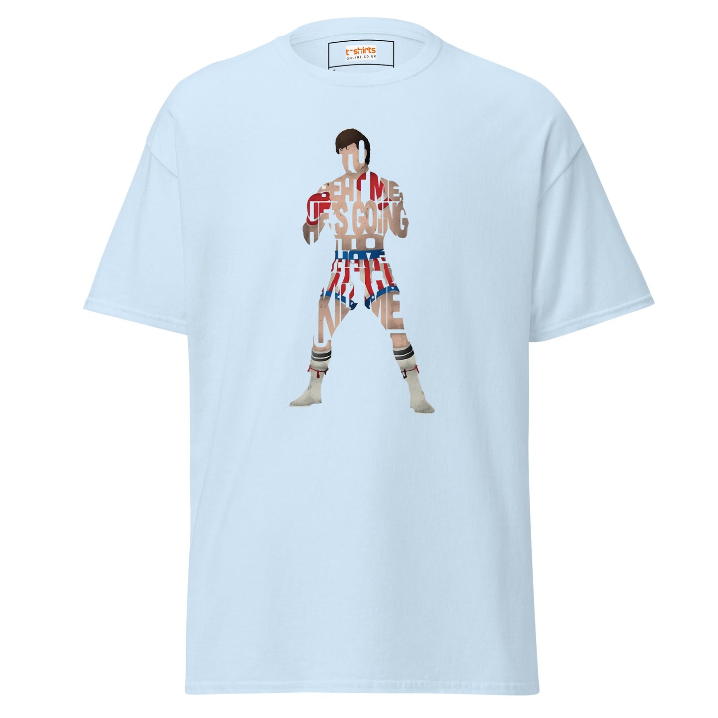 Boxing T-Shirt | Graphic Tee - Light Blue - T-Shirts Online
