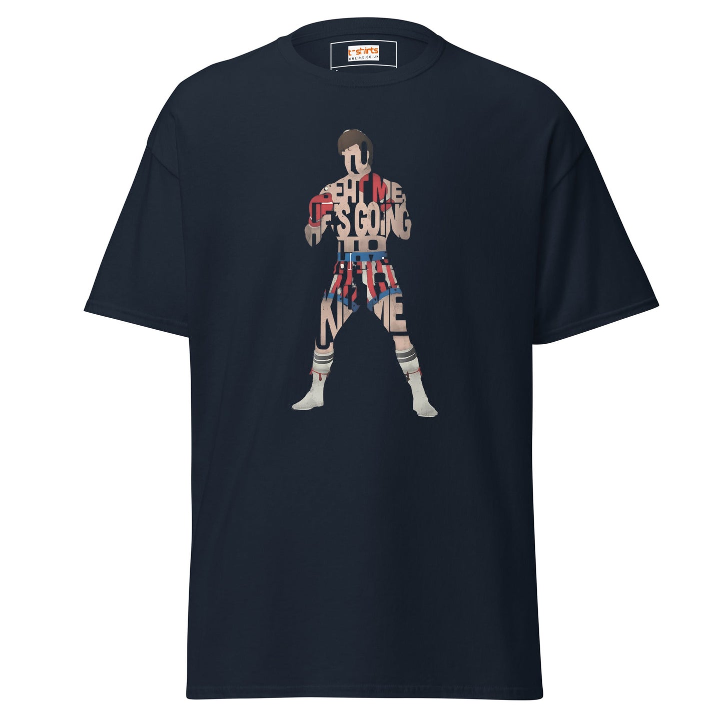 Boxing T-Shirt | Graphic Tee - Navy - T-Shirts Online