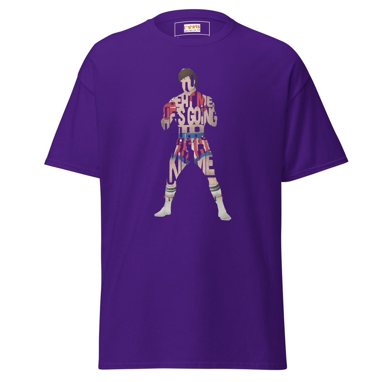 Boxing T-Shirt | Graphic Tee - Purple - T-Shirts Online