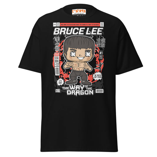 Bruce Lee Funko Style T-Shirt | Way of the Dragon - Black - T-Shirts Online