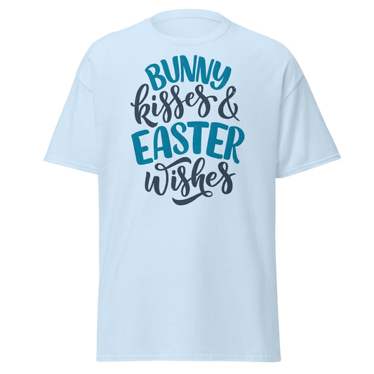 Bunny Kisses & Easter Wishes T-Shirt - Light Blue - T-Shirts Online