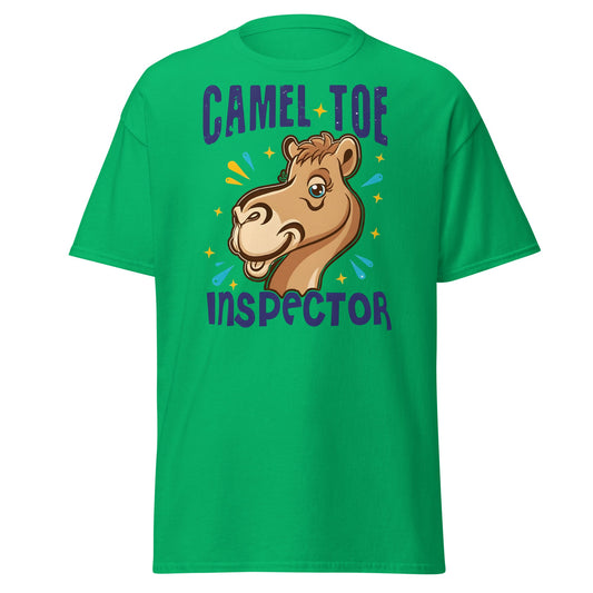 Camel Toe Inspector T-Shirt – Funny Pun Adult Humor - Irish Green - T-Shirts Online