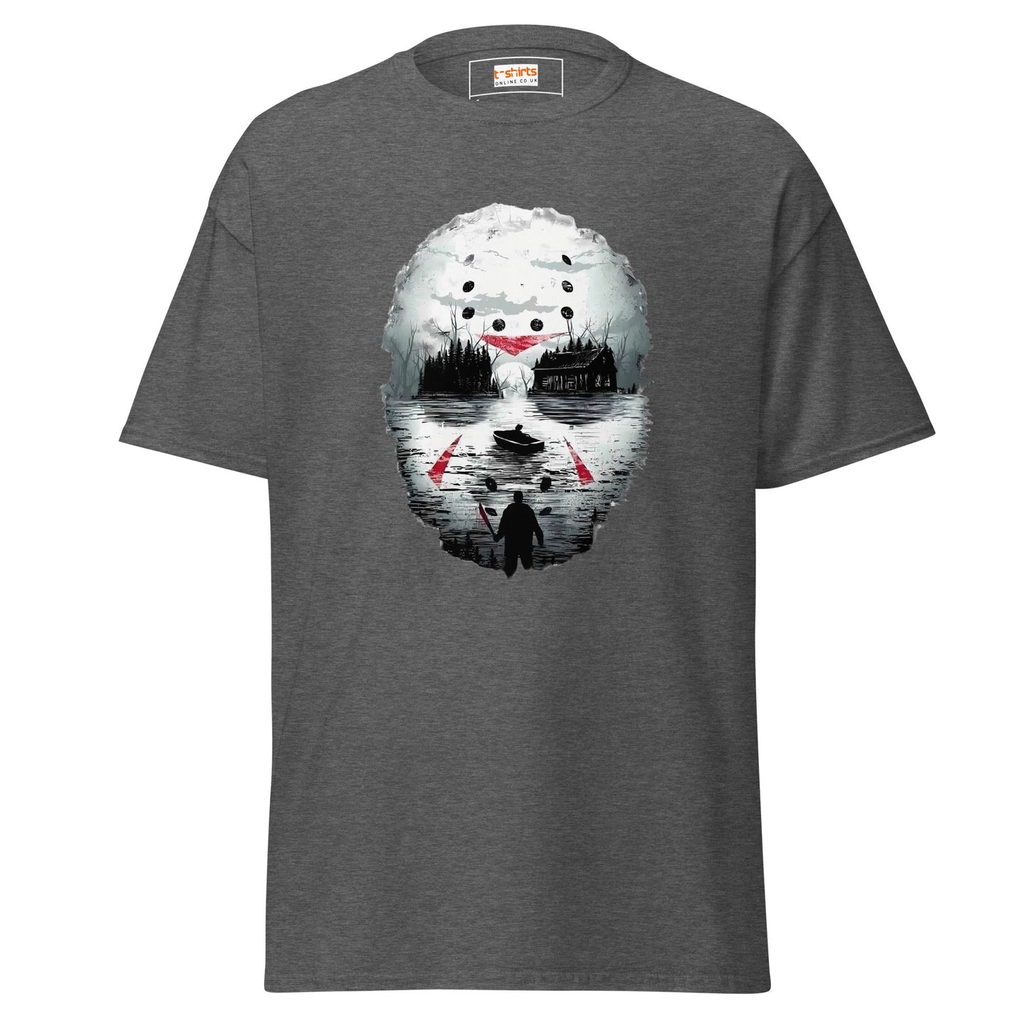 Camp Crystal Lake | Horror T-Shirt - Dark Heather - T-Shirts Online