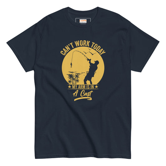 Can't Work Today T-Shirt | Fishing Enthusiast Tee - Navy - T-Shirts Online