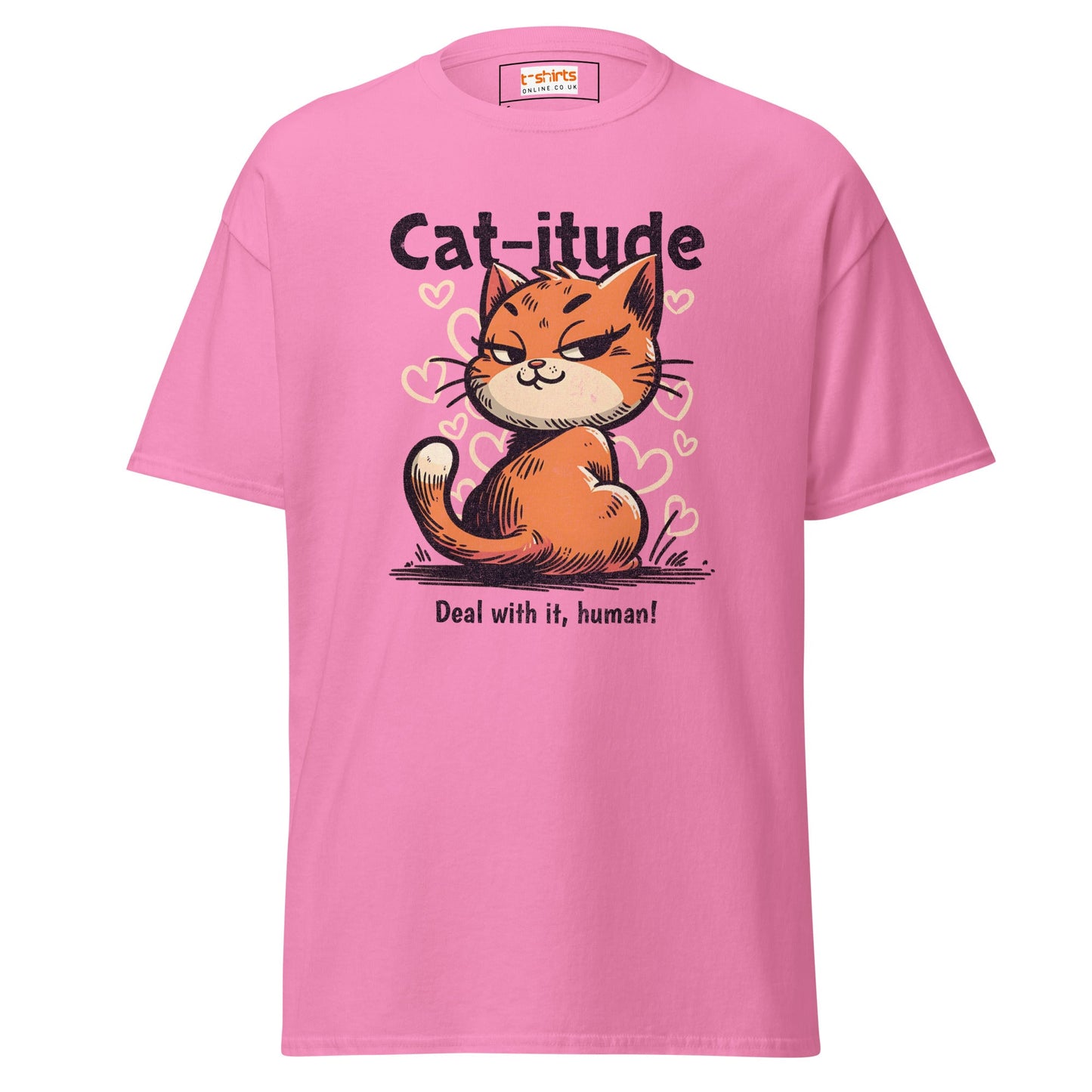 Cat - itude T-Shirt | Feline Women's Tee - Azalea - T-Shirts Online