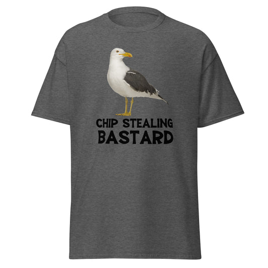 Chip Stealing Bastard | Meme T-Shirt - Dark Heather - T-Shirts Online