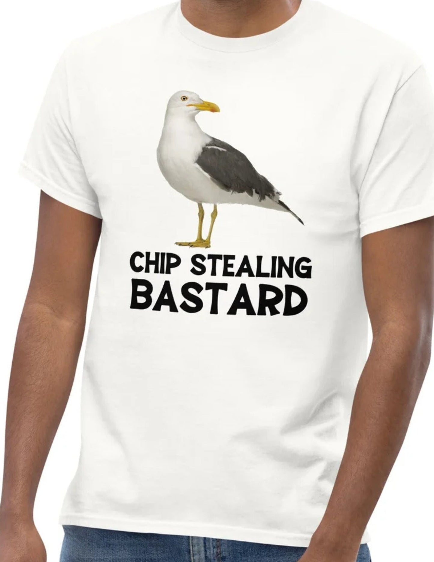 Chip Stealing Bastard | Meme T-Shirt - Dark Heather - T-Shirts Online