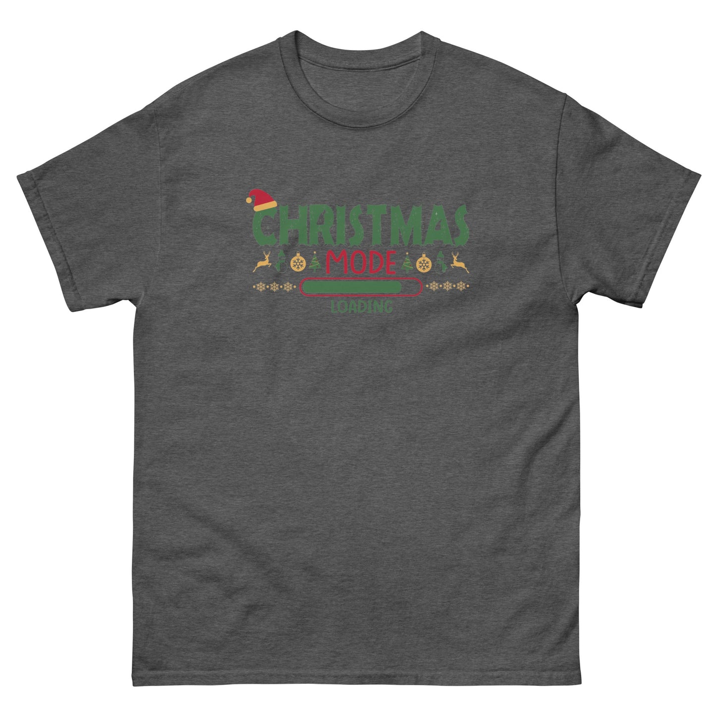 Christmas Mode | Xmas T-Shirt - Dark Heather - T-Shirts Online