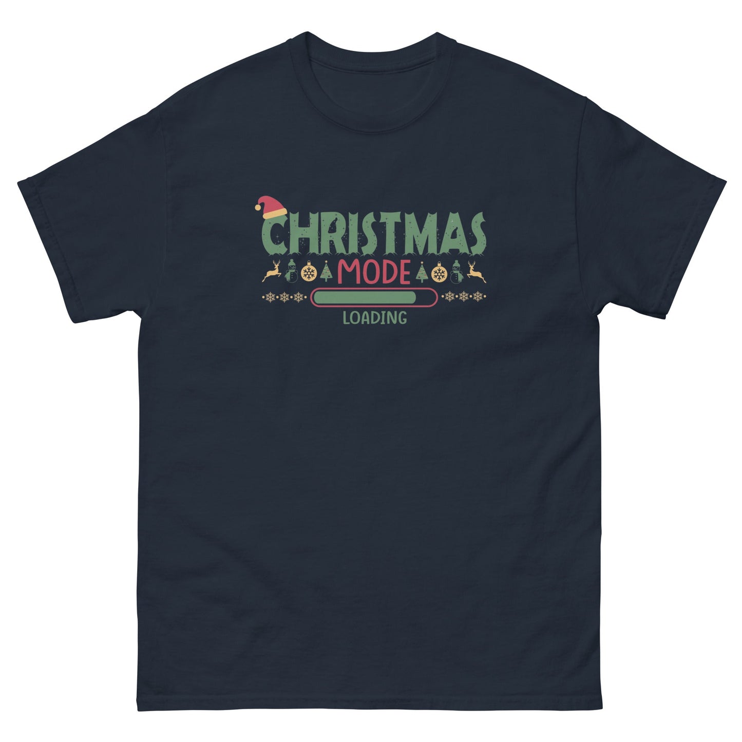 Christmas Mode | Xmas T-Shirt - Navy - T-Shirts Online