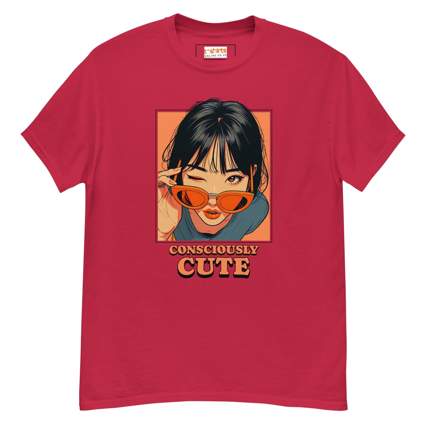 Consciously Cute T-Shirt | Sassy Women's Tee - Cardinal - T-Shirts Online