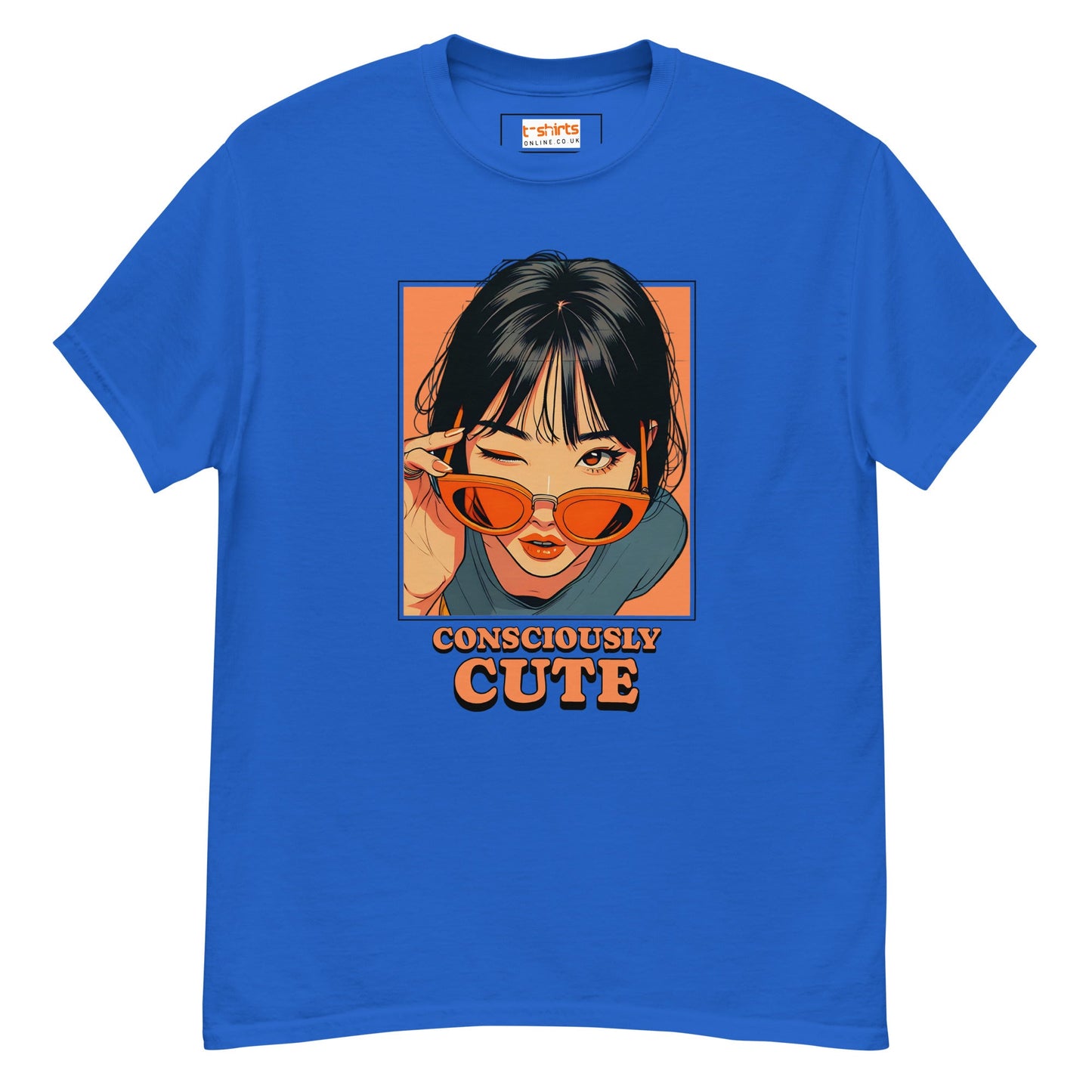 Consciously Cute T-Shirt | Sassy Women's Tee - Royal - T-Shirts Online