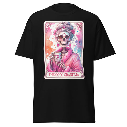 'Cool Grandma' Tarot | Tarot Card T-Shirt - Black - T-Shirts Online