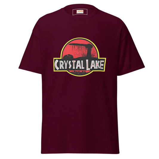 Crystal Lake | Horror Movie T-Shirt - Maroon - T-Shirts Online