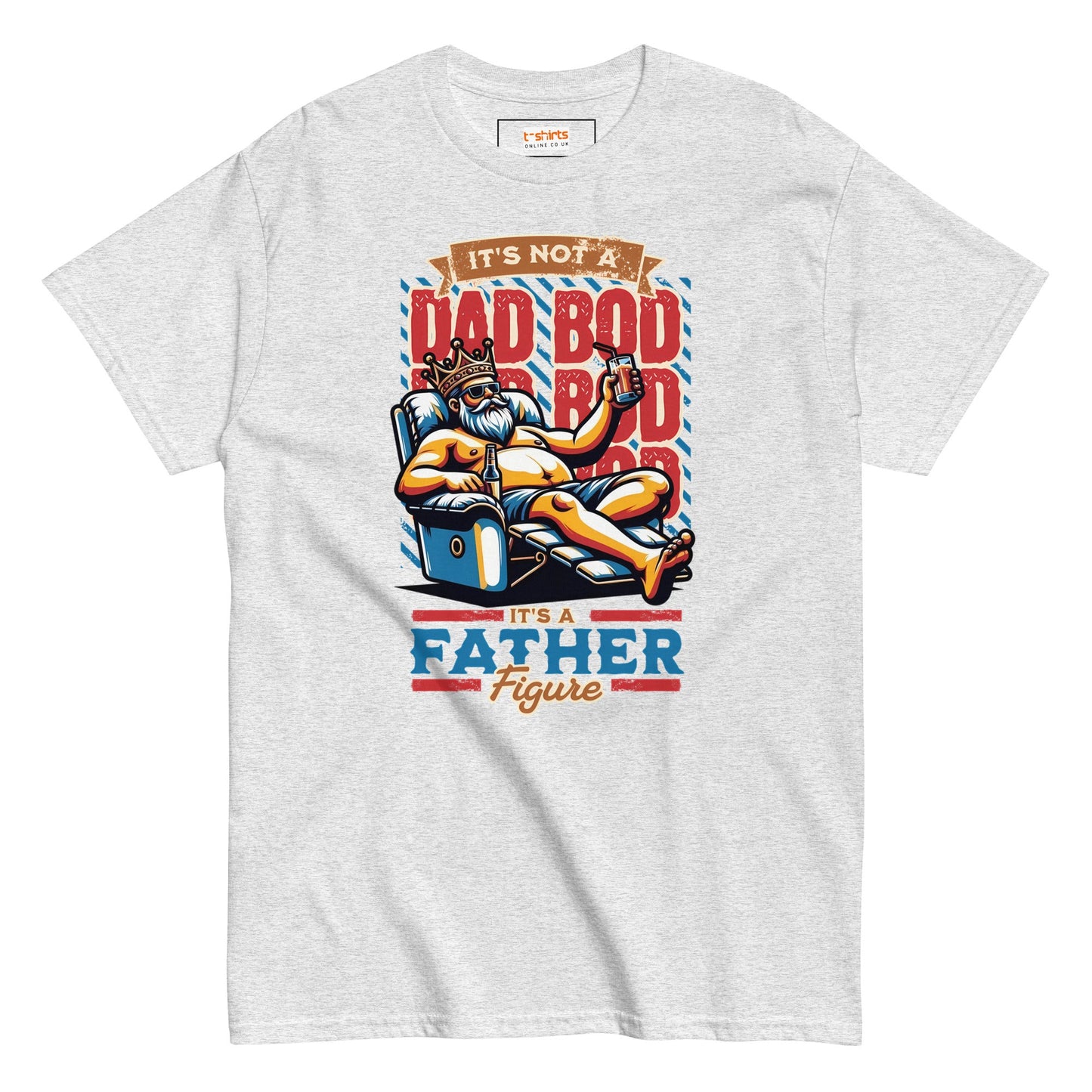 Dad Bod T-Shirt | Fathers Day T-Shirt - Ash - T-Shirts Online