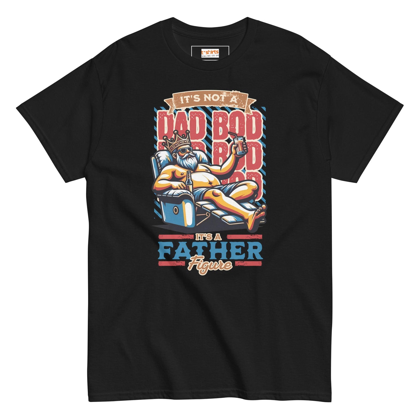 Dad Bod T-Shirt | Fathers Day T-Shirt - Black - T-Shirts Online