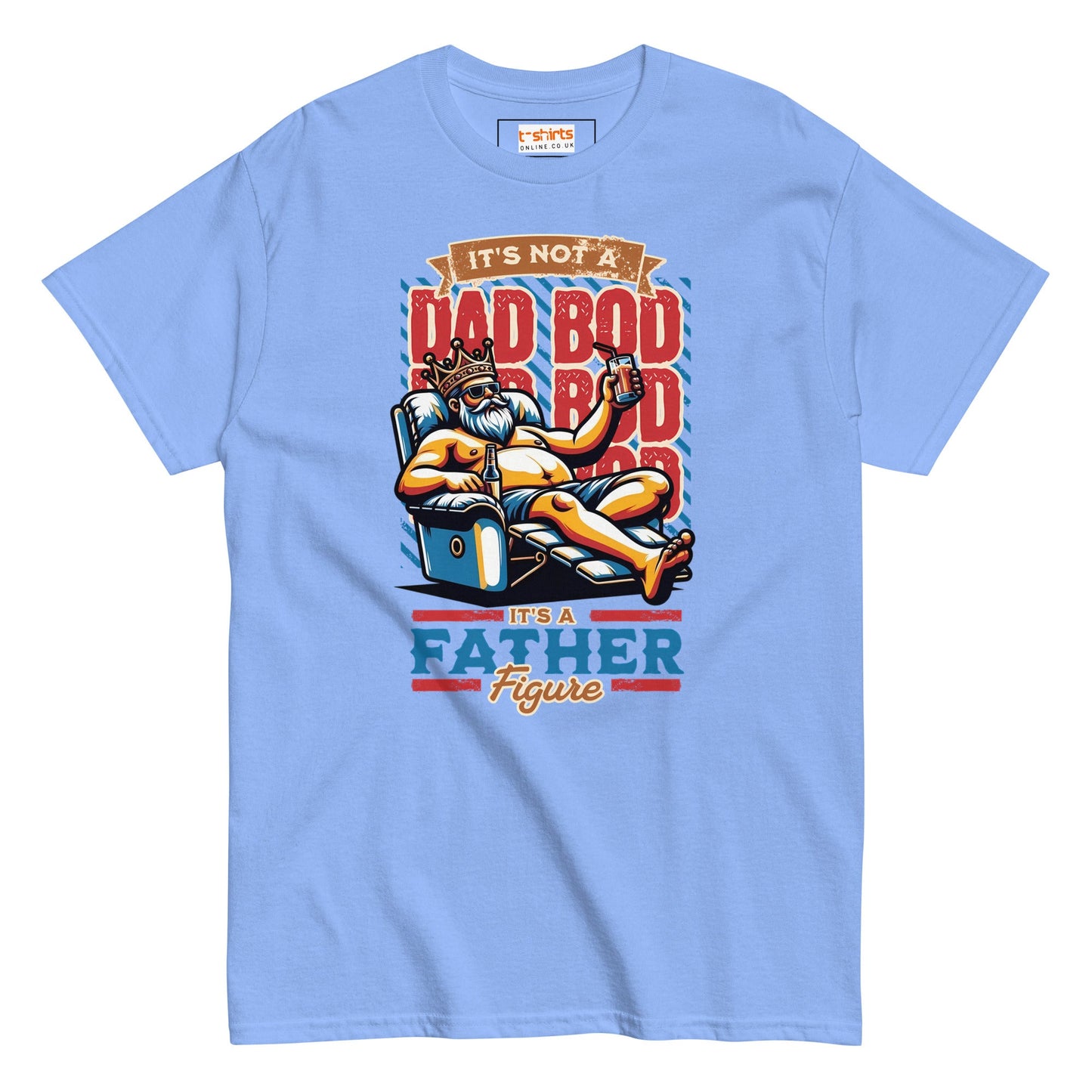 Dad Bod T-Shirt | Fathers Day T-Shirt - Carolina Blue - T-Shirts Online