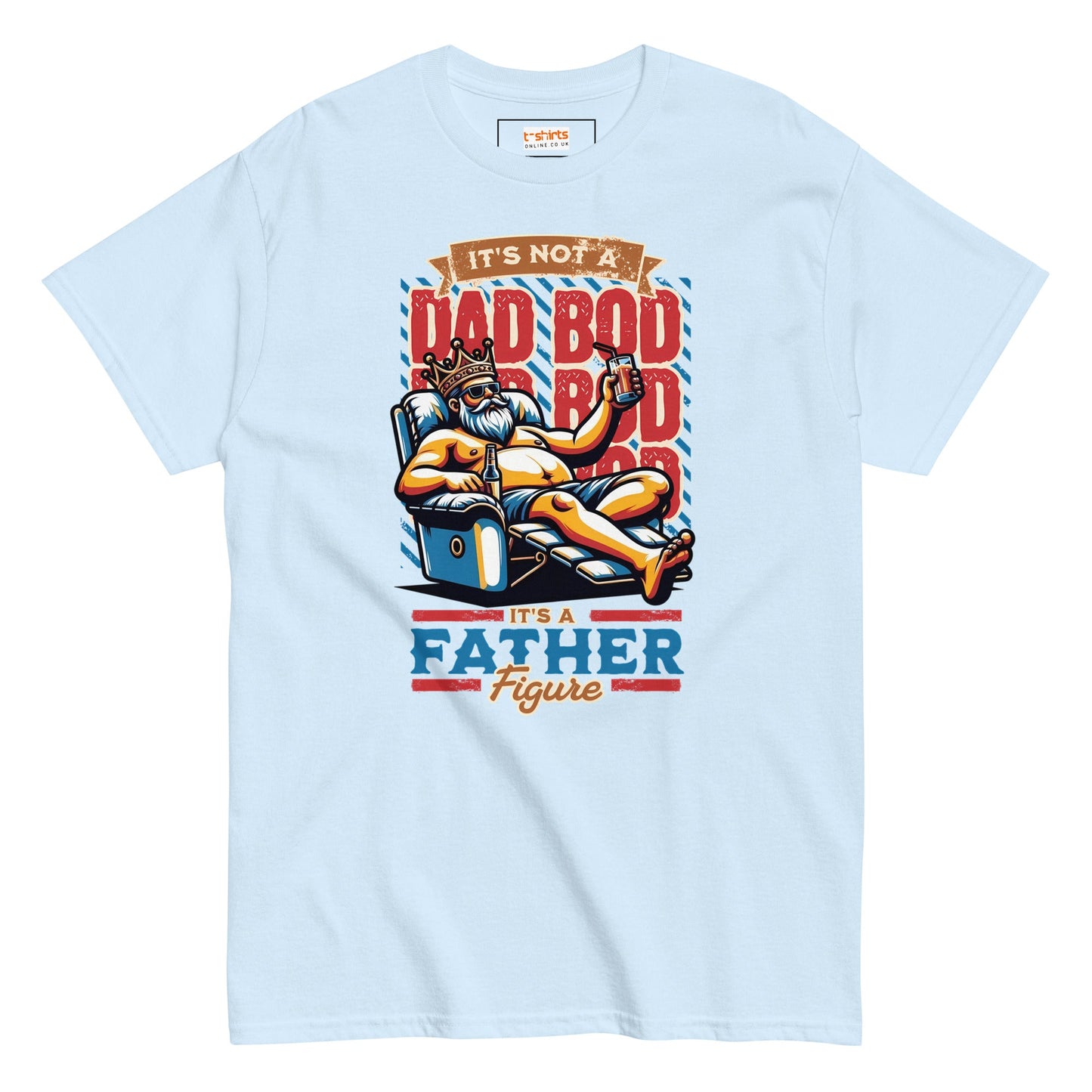 Dad Bod T-Shirt | Fathers Day T-Shirt - Light Blue - T-Shirts Online