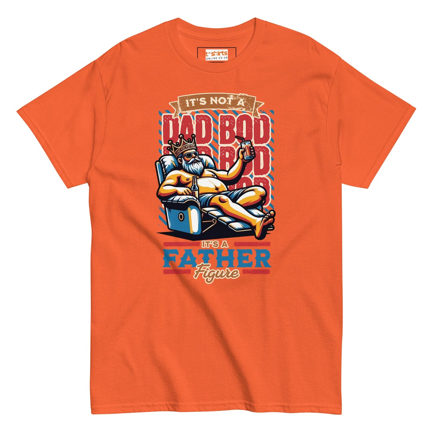 Dad Bod T-Shirt | Fathers Day T-Shirt - Orange - T-Shirts Online