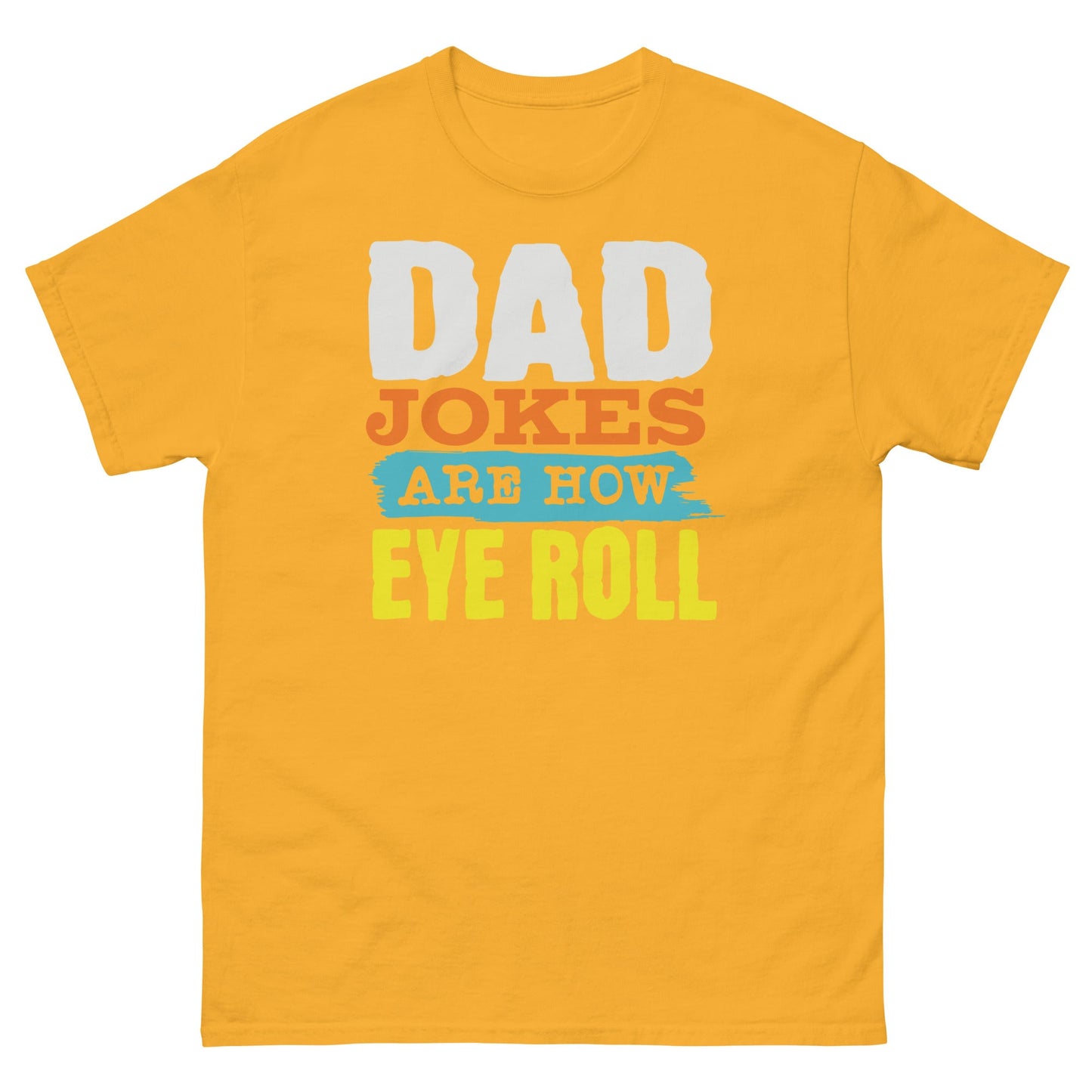 Dad Jokes | Father's Day T-Shirt - Gold - T-Shirts Online