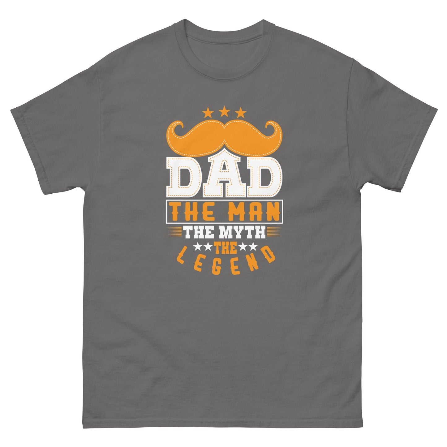 Dad The Legend | Dad's T-Shirt - Charcoal - T-Shirts Online