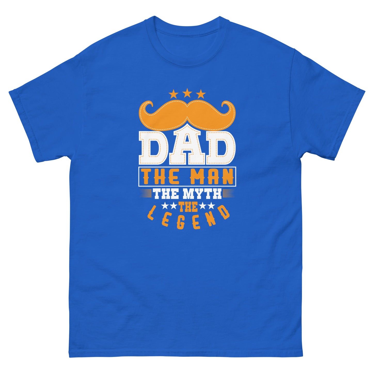 Dad The Legend | Dad's T-Shirt - Royal - T-Shirts Online