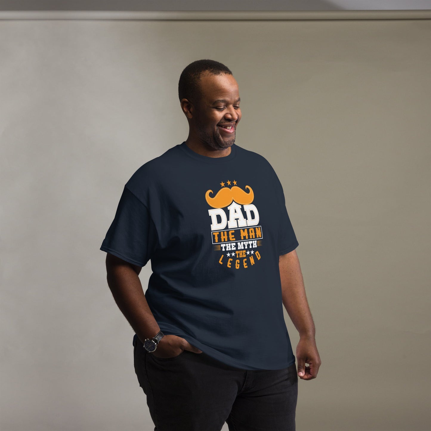 Dad The Legend | Dad's T-Shirt - Black - T-Shirts Online