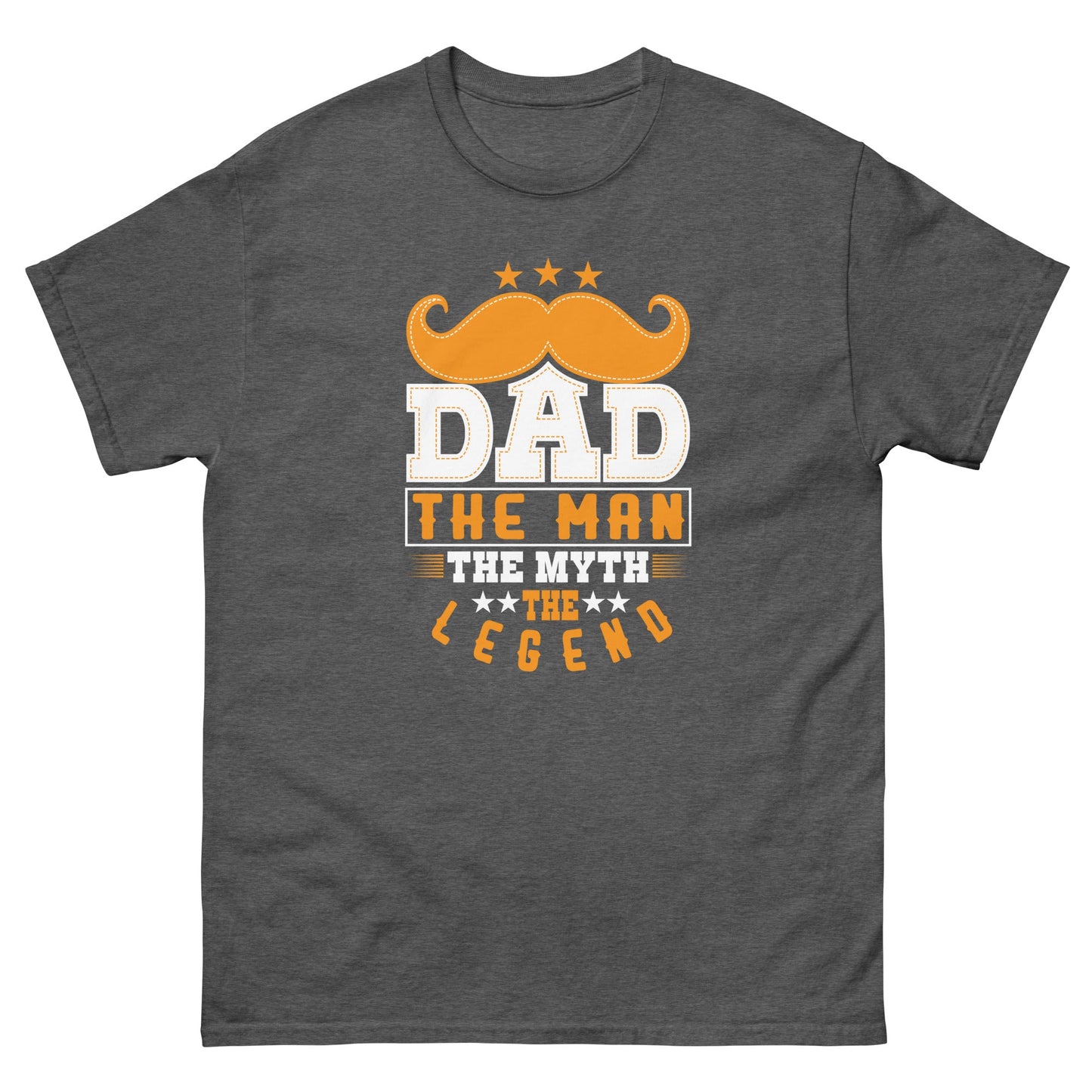 Dad The Legend | Dad's T-Shirt - Dark Heather - T-Shirts Online