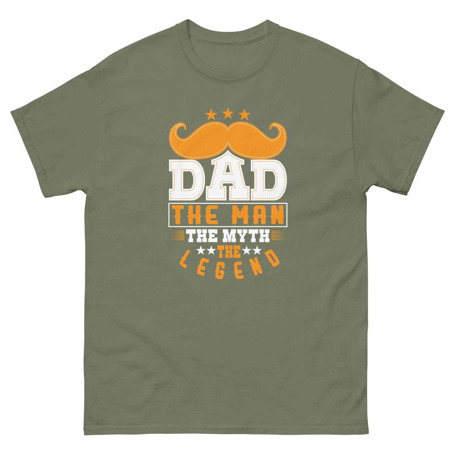 Dad The Legend | Dad's T-Shirt - Military Green - T-Shirts Online
