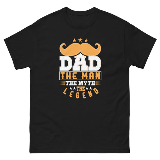 Dad The Legend | Dad's T-Shirt - Black - T-Shirts Online
