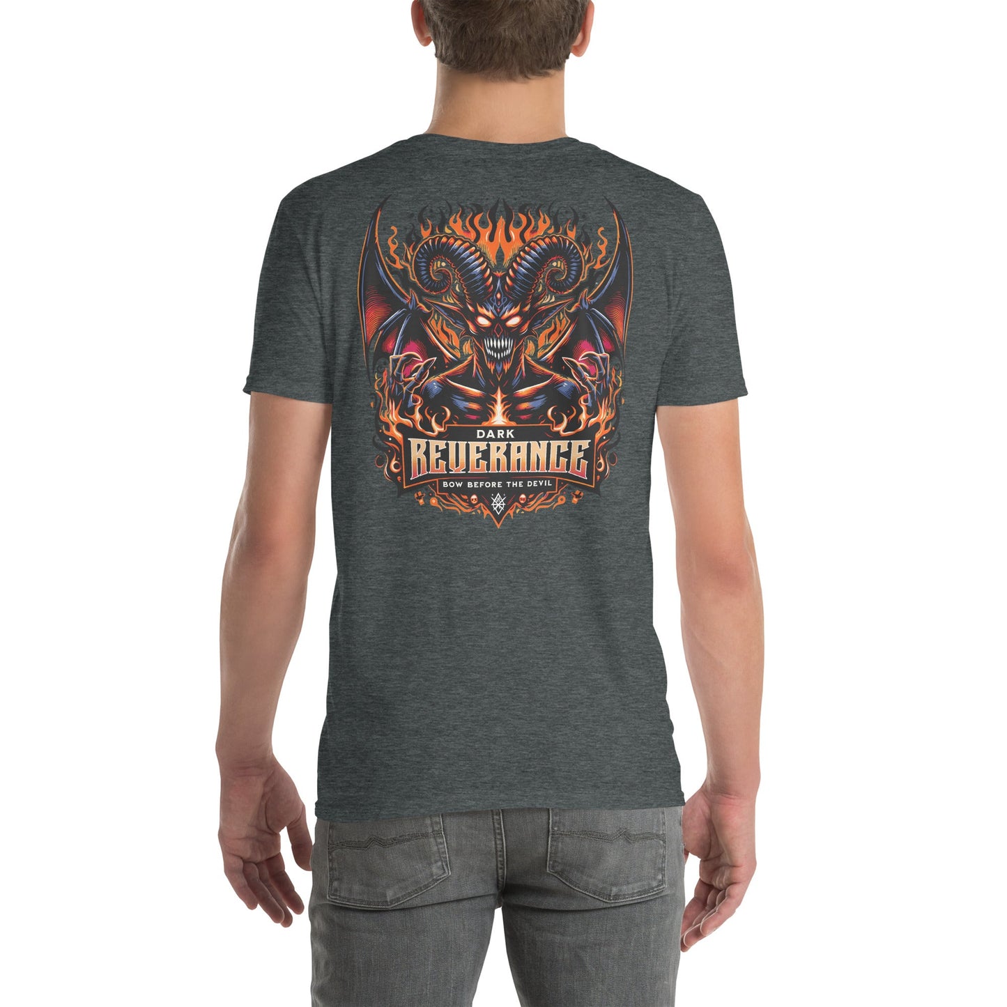 Dark Reverance T-Shirt | Bow Before the Devil - Dark Heather - T-Shirts Online