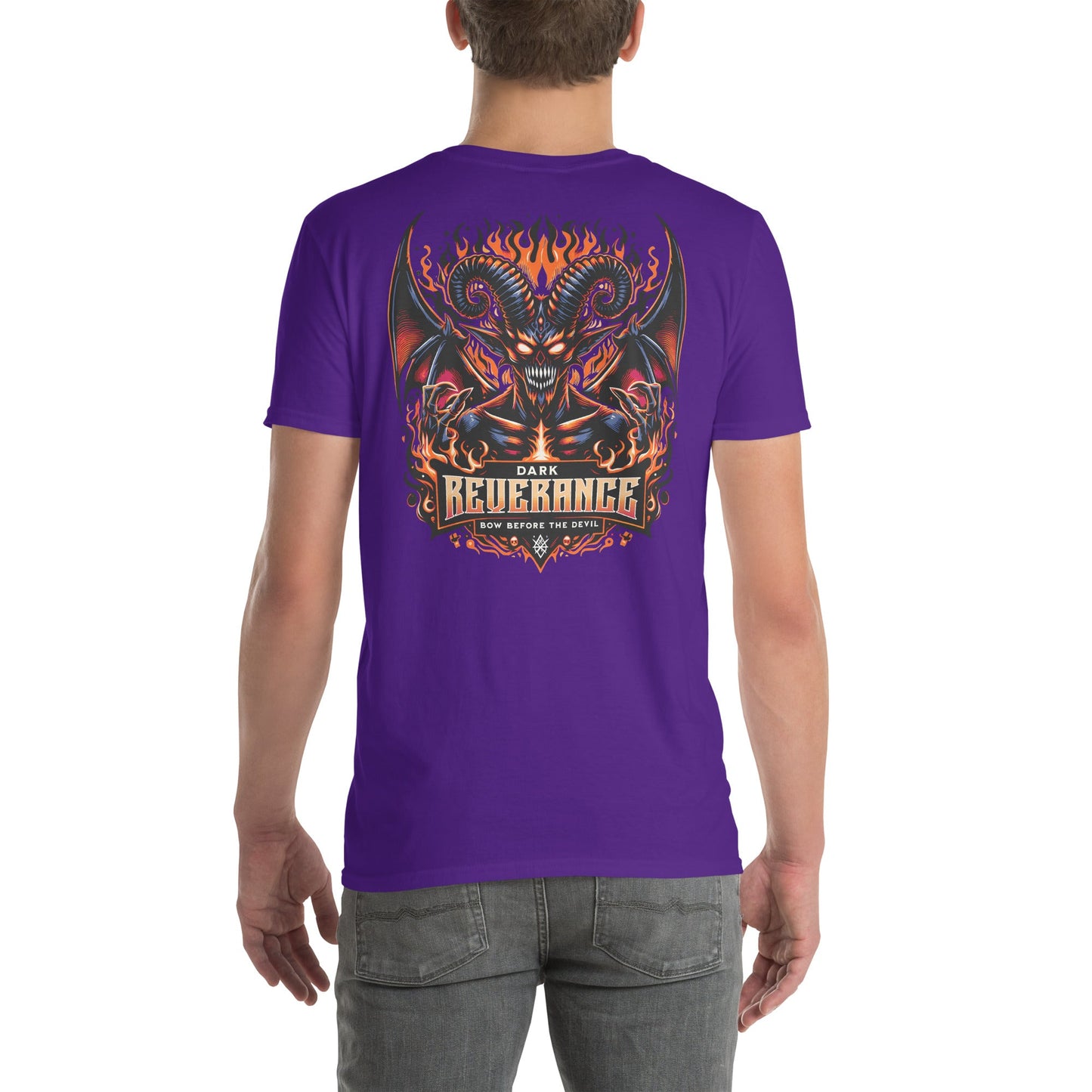 Dark Reverance T-Shirt | Bow Before the Devil - Purple - T-Shirts Online