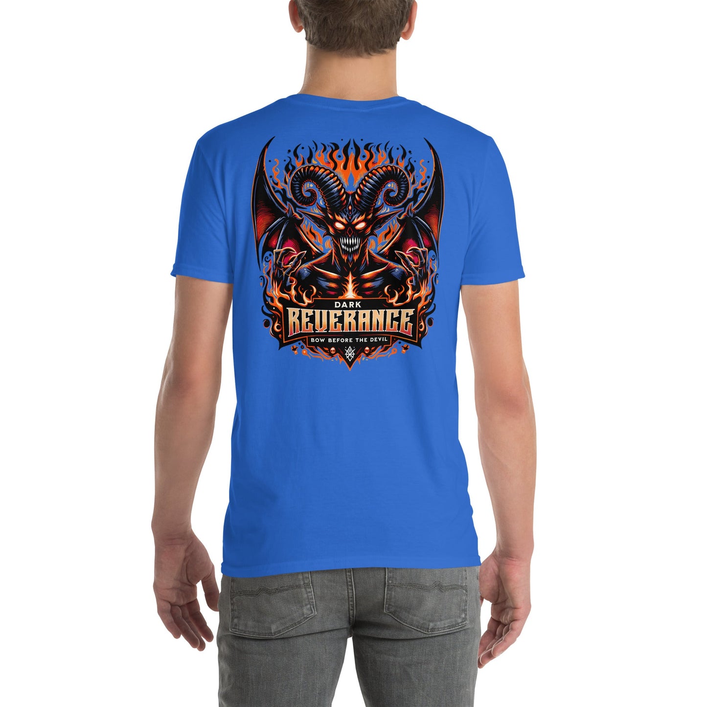 Dark Reverance T-Shirt | Bow Before the Devil - Royal - T-Shirts Online