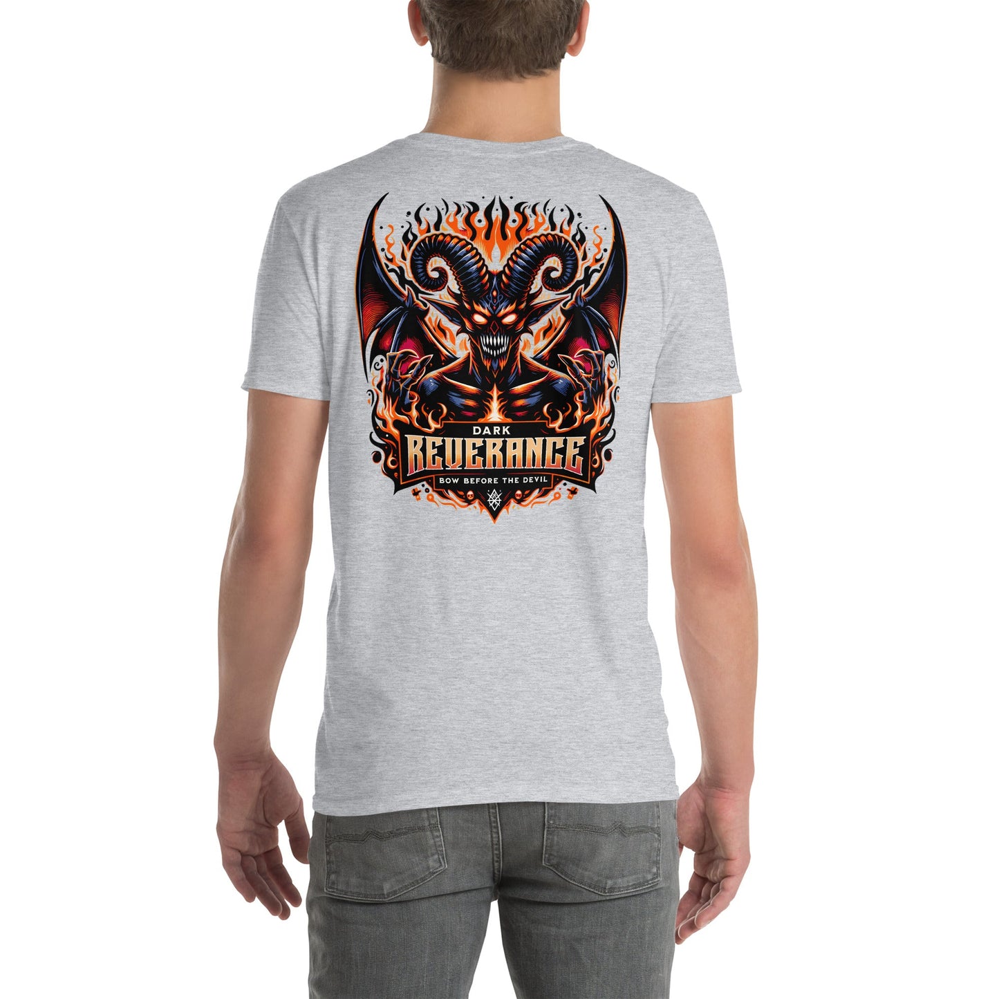 Dark Reverance T-Shirt | Bow Before the Devil - Sport Grey - T-Shirts Online
