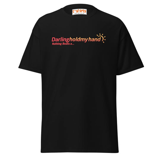 Darlingholdmyhand Tee – Holiday Vibes & Warm Feels - Black - T-Shirts Online