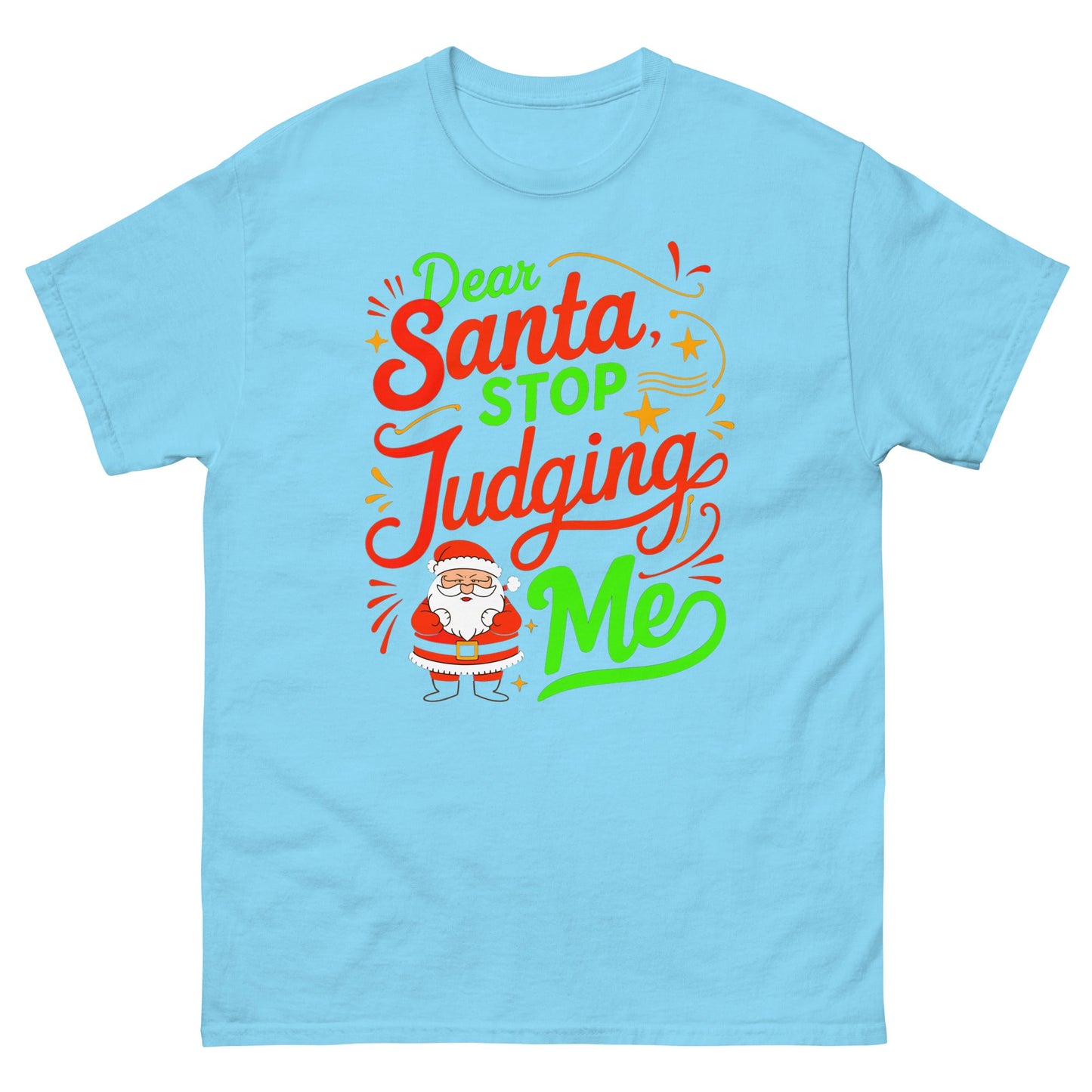Dear Santa | Christmas T-Shirt - Sky - T-Shirts Online